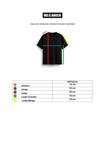 Camiseta Oversize Mujer UNITALLA Negra