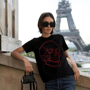CAMISETA MUJER SKULL ROUGE