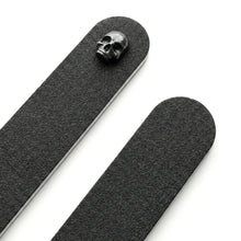 Cargar imagen en el visor de la galería, Pack 2 Limas Color Negro Cráneo Incrustado