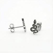 Cargar imagen en el visor de la galería, Aretes Acero Snake Moving Gold And Silver