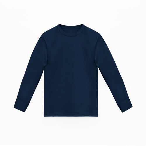 Camiseta Basica Premium Manga Larga Galaxy Blue