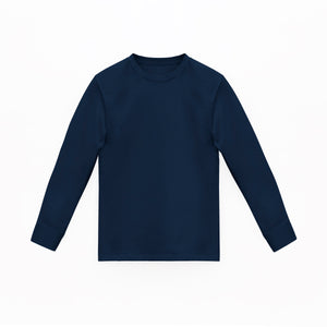 Camiseta Basica Premium Manga Larga Galaxy Blue