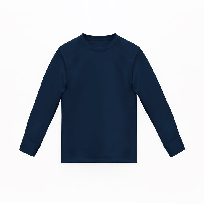 Camiseta Basica Premium Manga Larga Galaxy Blue