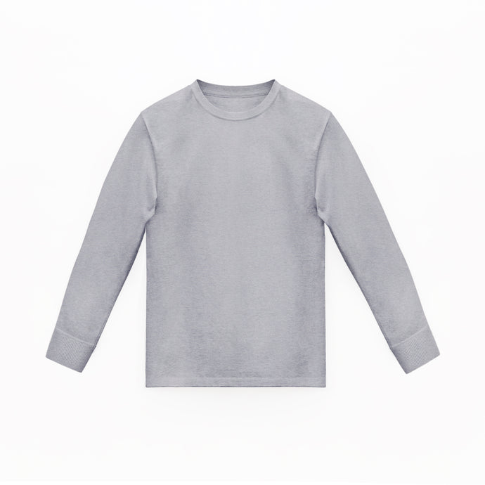 Camiseta Basica Premium Manga Larga Gray