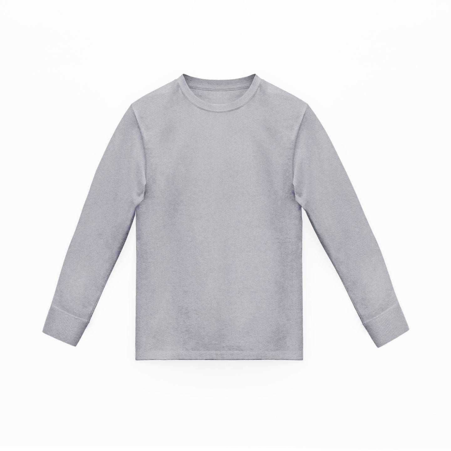 Camiseta Basica Premium Manga Larga Gray