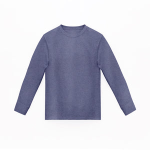 Camiseta Basica Premium Manga Larga Denim