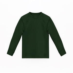 Camiseta Basica Premium Manga Larga Dark Green