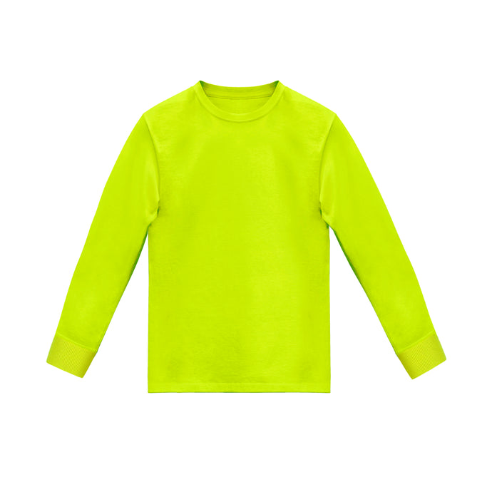 Camiseta Basica Premium Manga Larga Acid Lime
