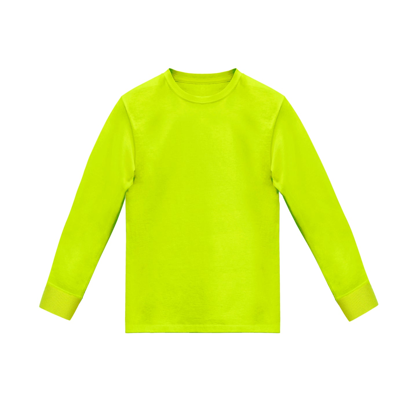 Camiseta Basica Premium Manga Larga Acid Lime