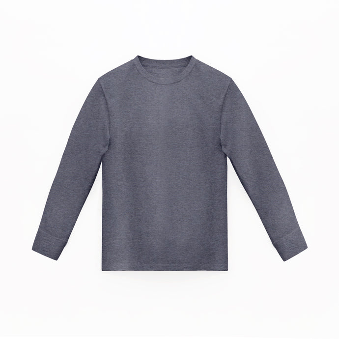 Camiseta Basica Premium Manga Larga Oxford