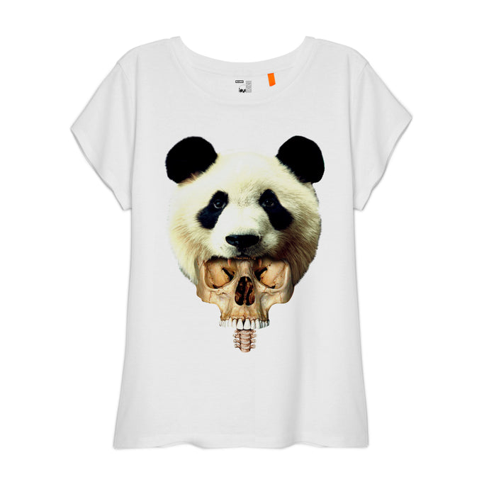CAMISETA MUJER PANDA SKULL