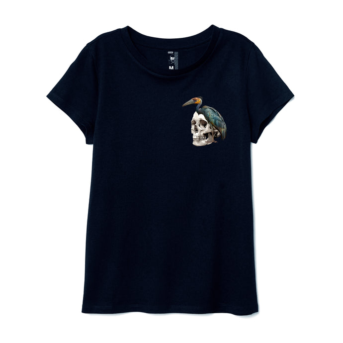 CAMISETA MUJER BLACK SKULL BIRD
