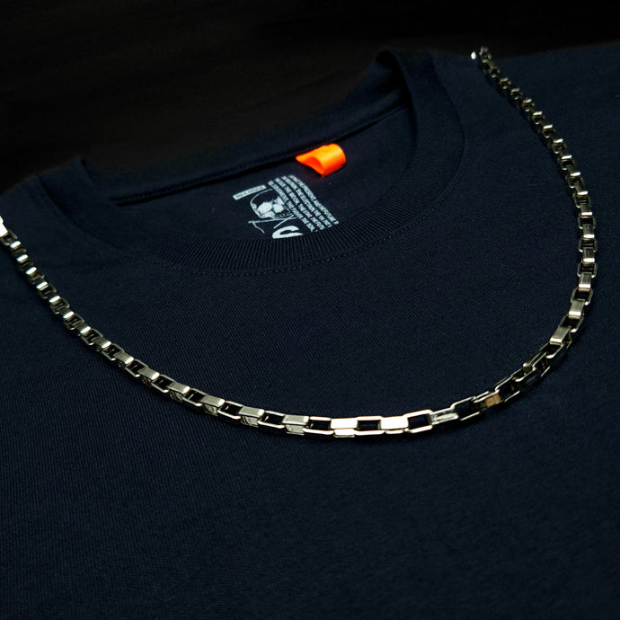 COLLAR CADENA SILVER AND GOLD ESLABONES