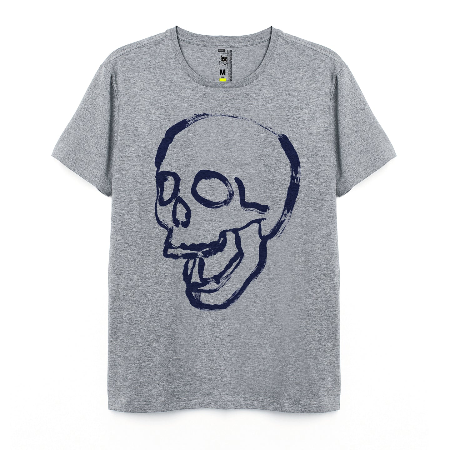 CAMISETA GREY SKULL PAINT