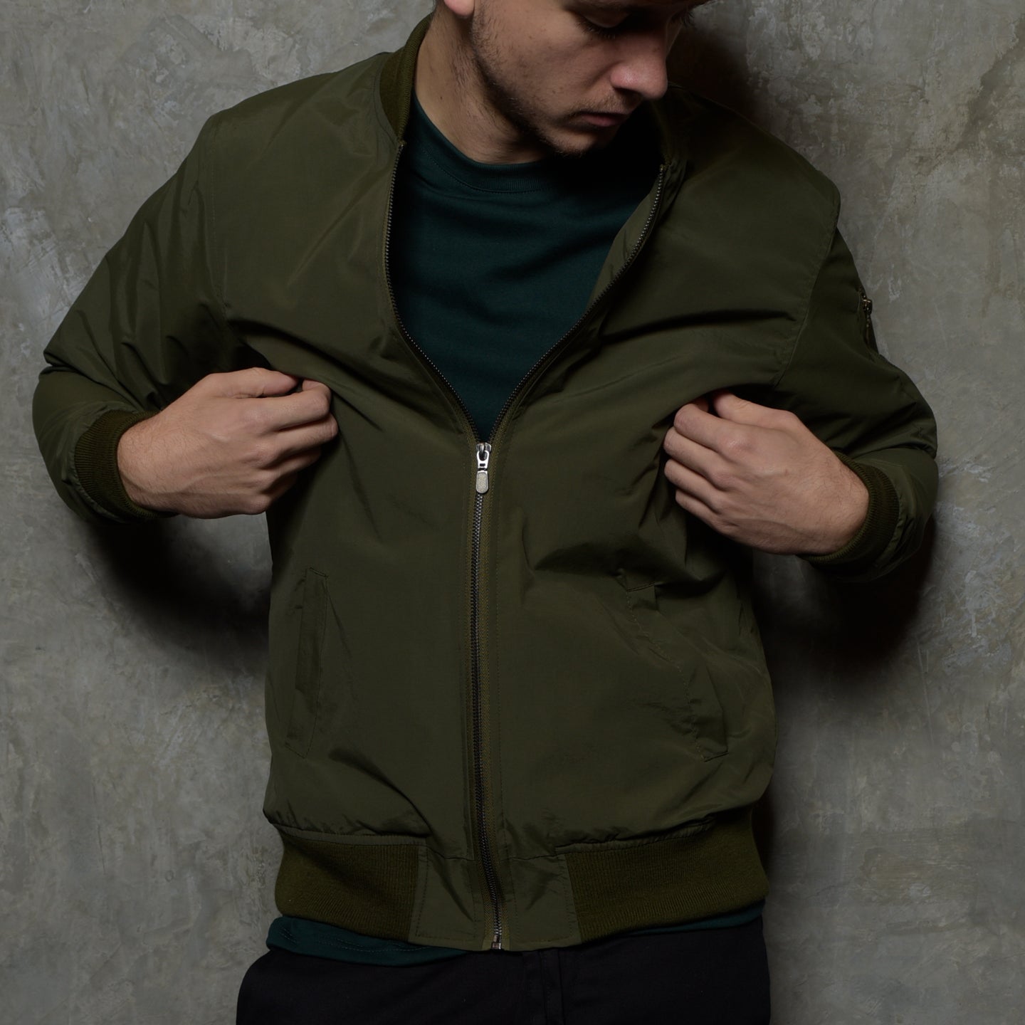 CHAMARRA BOMBER GREEN