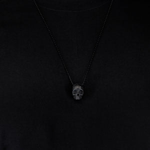 COLLAR SKULL GEO BRONCE