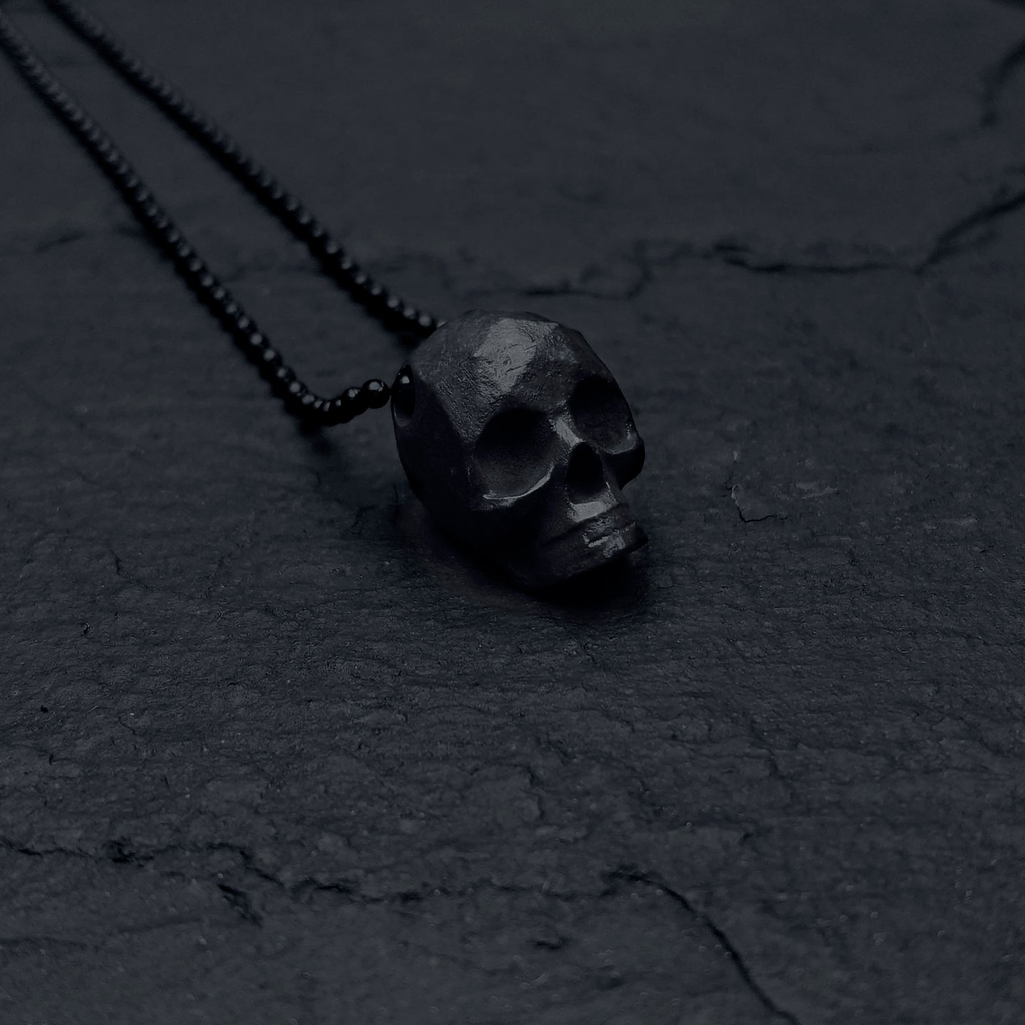 COLLAR SKULL GEO BRONCE