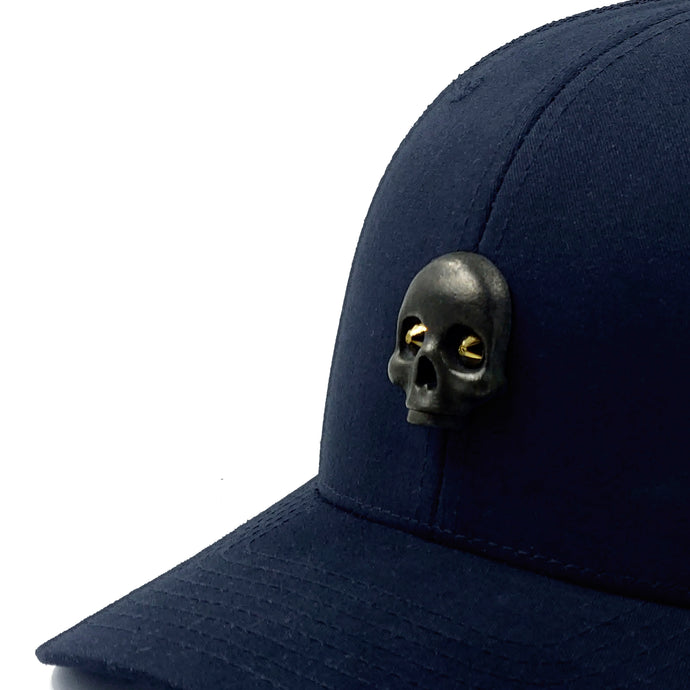 GORRA CURVA METALLIC SKULL SWAROVSKI EYES