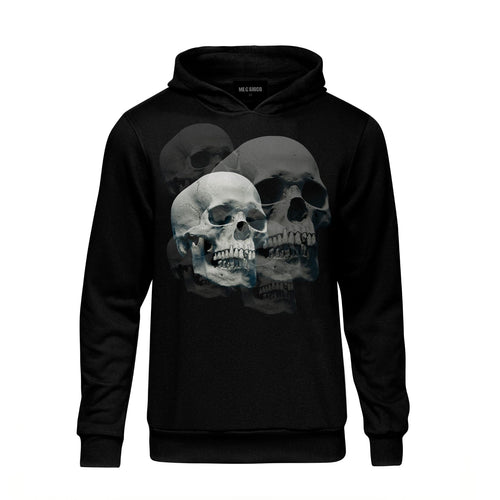 SUDADERA NEGRA SKULL DIMENSION