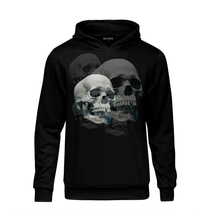 SUDADERA NEGRA SKULL DIMENSION