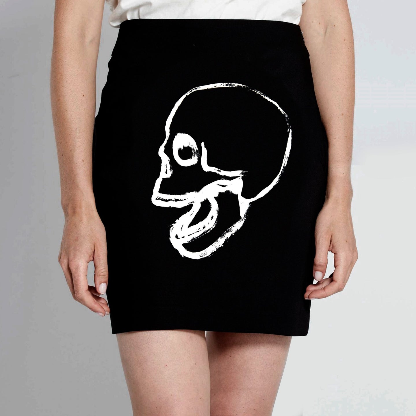 FALDA BLACK SKULL PAINT