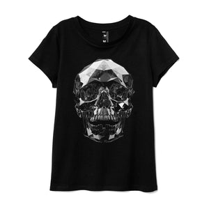 CAMISETA MUJER SKULL METALLIC