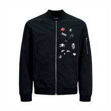 Cargar imagen en el visor de la galería, CHAMARRA BOMBER METALLIC APPLICATIONS