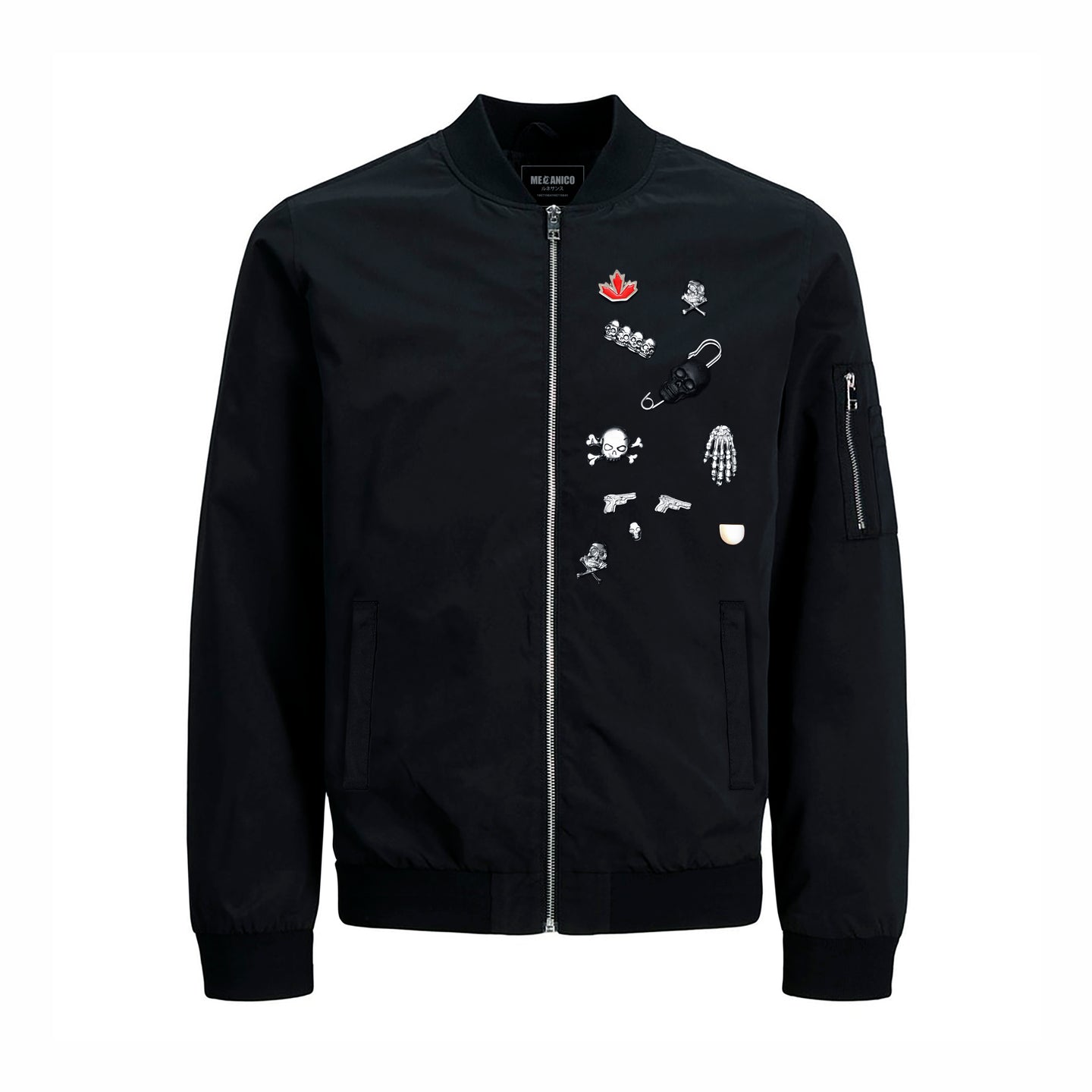 CHAMARRA BOMBER METALLIC APPLICATIONS