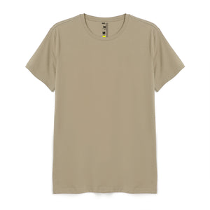 CAMISETA HOMBRE BASICA PREMIUM BEIGE – MECANICO JEANS