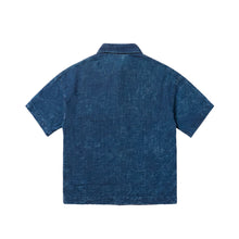 Cargar imagen en el visor de la galería, Camisa Linen Texture Galaxy Blue