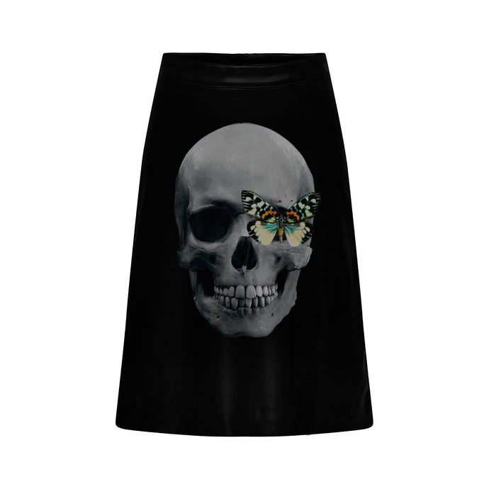 FALDA  BLACK SKULL BUTTERFLY