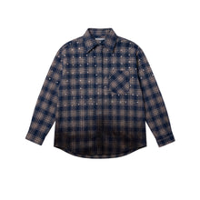 Cargar imagen en el visor de la galería, Camisa Crystal Plaid Galaxy Blue