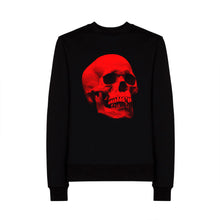 Cargar imagen en el visor de la galería, SUÉTER NEGRO HOMBRE SKULL RED PERFECTO