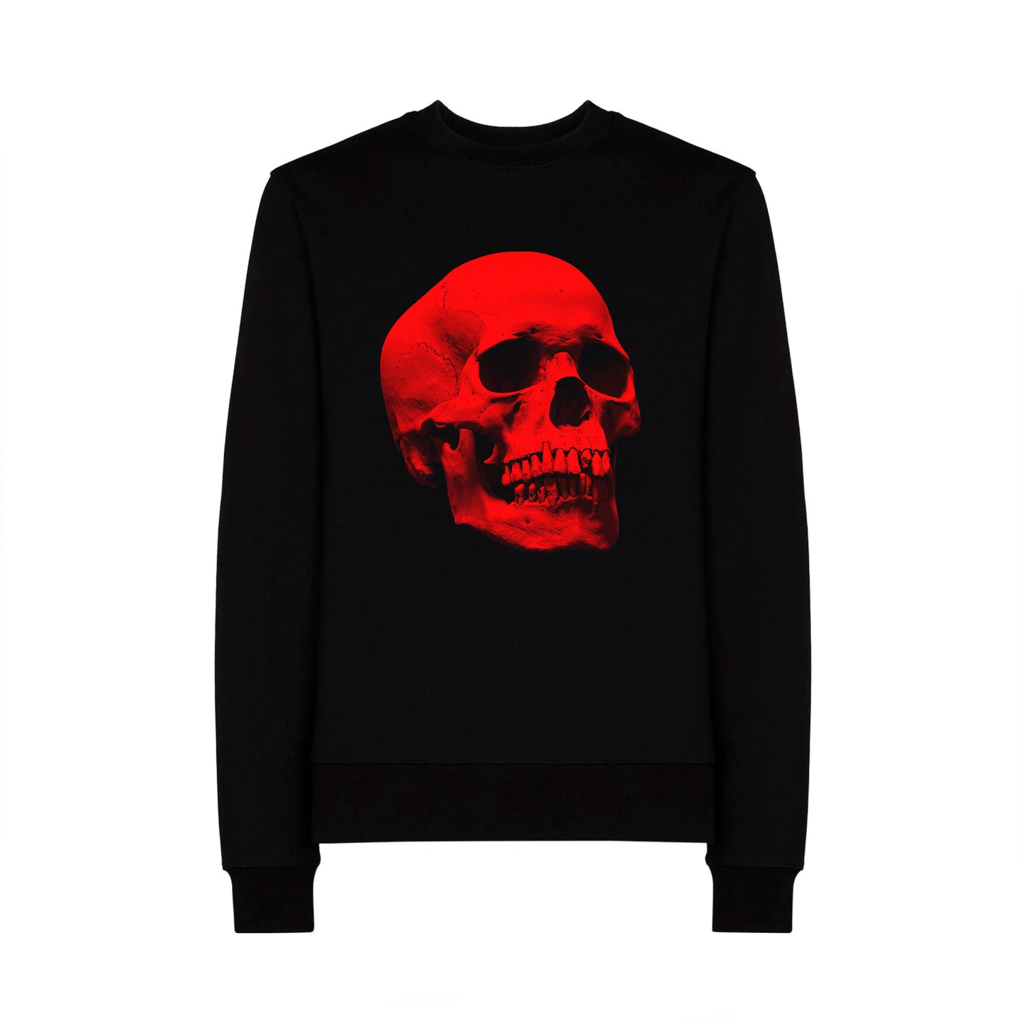 SUÉTER NEGRO HOMBRE SKULL RED PERFECTO