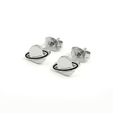 Cargar imagen en el visor de la galería, Set Aretes Acero Saturn