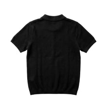Cargar imagen en el visor de la galería, Polo Textured Zip Jet Black