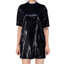 Cargar imagen en el visor de la galería, VESTIDO OVERSIZE MIDNIGHT BLUE