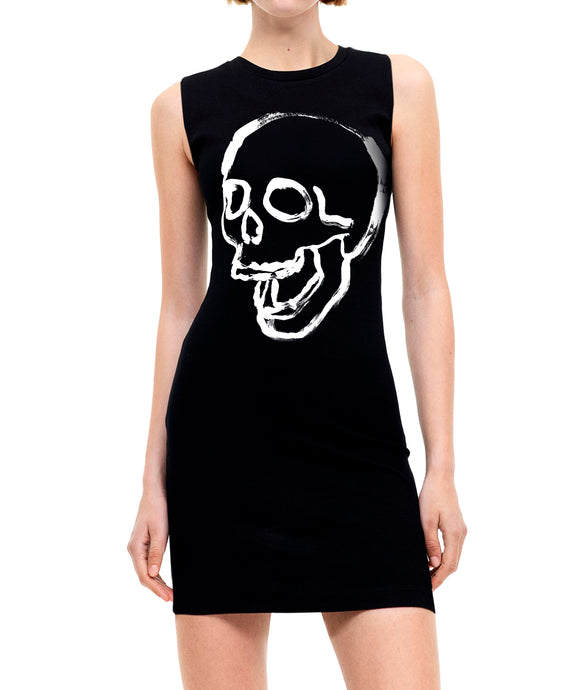 VESTIDO BLACK SKULL PAINT