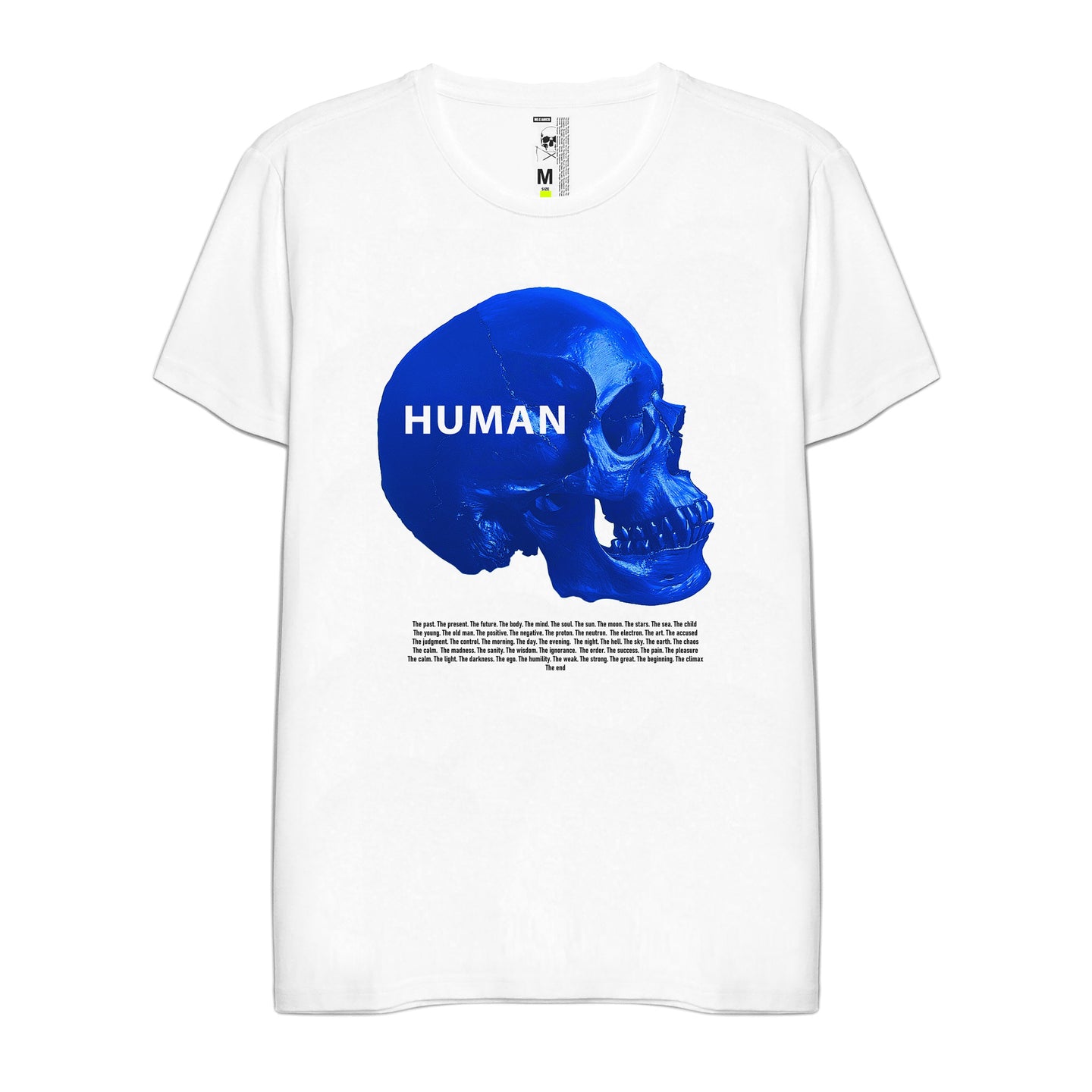 CAMISETA HOMBRE WHITE SKULL HUMAN