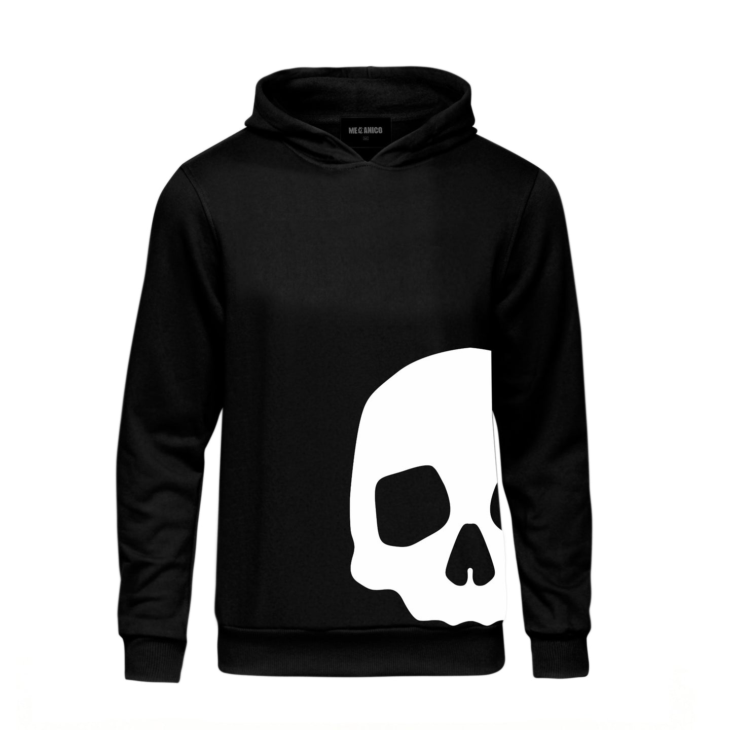 SUDADERA SKULL SIDE WHITE