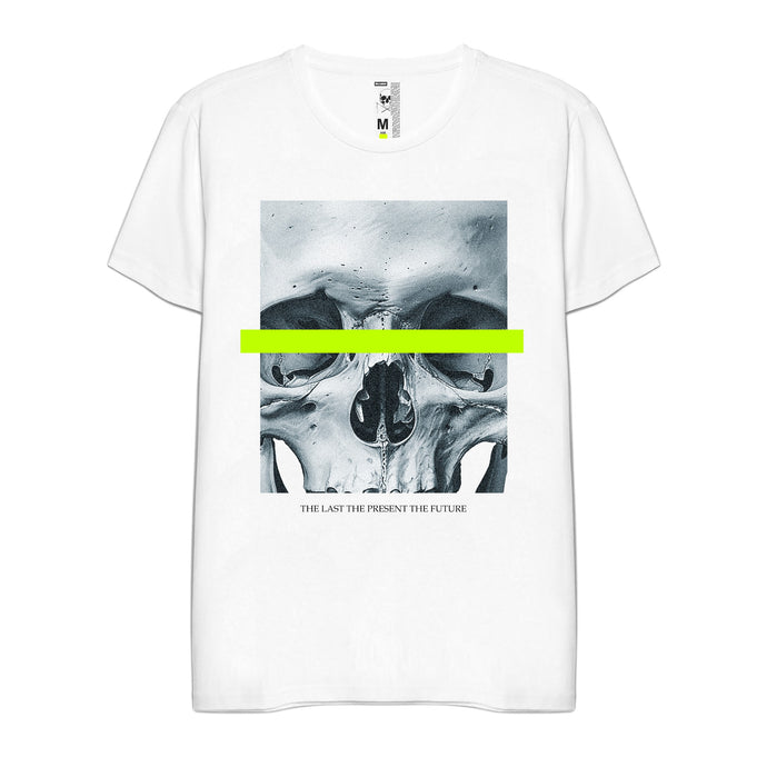 Camiseta White Skull Neon Details