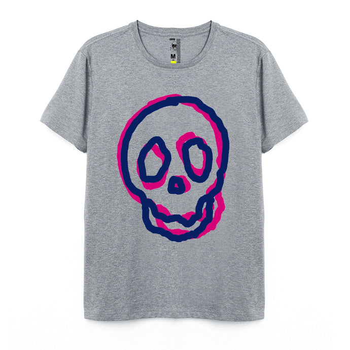 Camiseta Ultimate Gray Skull Graffiti