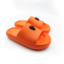 Cargar imagen en el visor de la galería, SANDALIAS METALLIC SKULL TEXTURE ORANGE &amp; NEON
