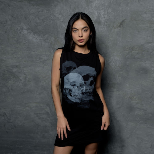 Vestido Negro Skull Dimension