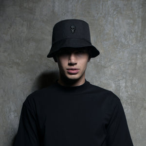 BUCKET HAT SOLID COLOR METALLIC SKULL