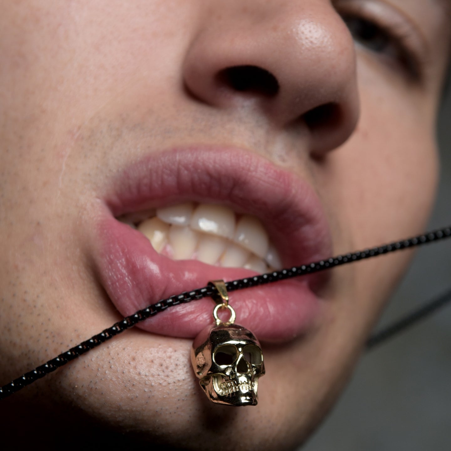 COLLAR ACERO SKULL PERFECTO
