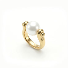 Cargar imagen en el visor de la galería, Anillo Gold Tension Pearl