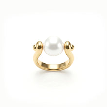 Cargar imagen en el visor de la galería, Anillo Gold Tension Pearl