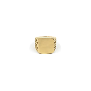 ANILLO GOLD SQUARE CIRCLE DETAILS