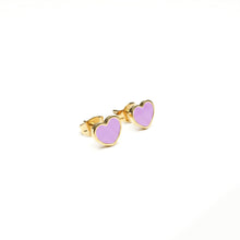 Cargar imagen en el visor de la galería, Aretes Acero Heart Colors